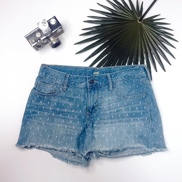 Old Navy Pants - Old Navy Dot Patterned Denim Jean Shorts
